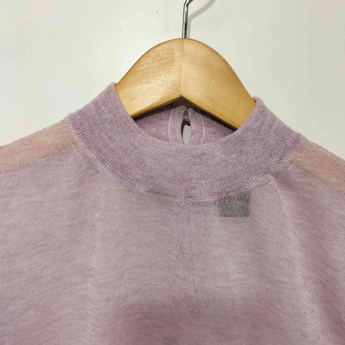 バトナー BATONER SEE THROUGH MOCK NECK PULLOVER シースルー モックネック プルオーバー レディース JPN:1